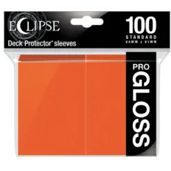 Ultra Pro: Eclipse Gloss Standard Sleeves: Pumpkin Orange (66 x 91 mm) - 100 st