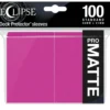 Ultra Pro: Eclipse Matte Standard Sleeves: Hot Pink (66 x 91 mm) - 100 st
