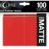 Ultra Pro: Eclipse Matte Standard Sleeves: Apple Red (66 x 91 mm) - 100 st