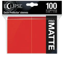Ultra Pro: Eclipse Matte Standard Sleeves: Apple Red (66 x 91 mm) - 100 st
