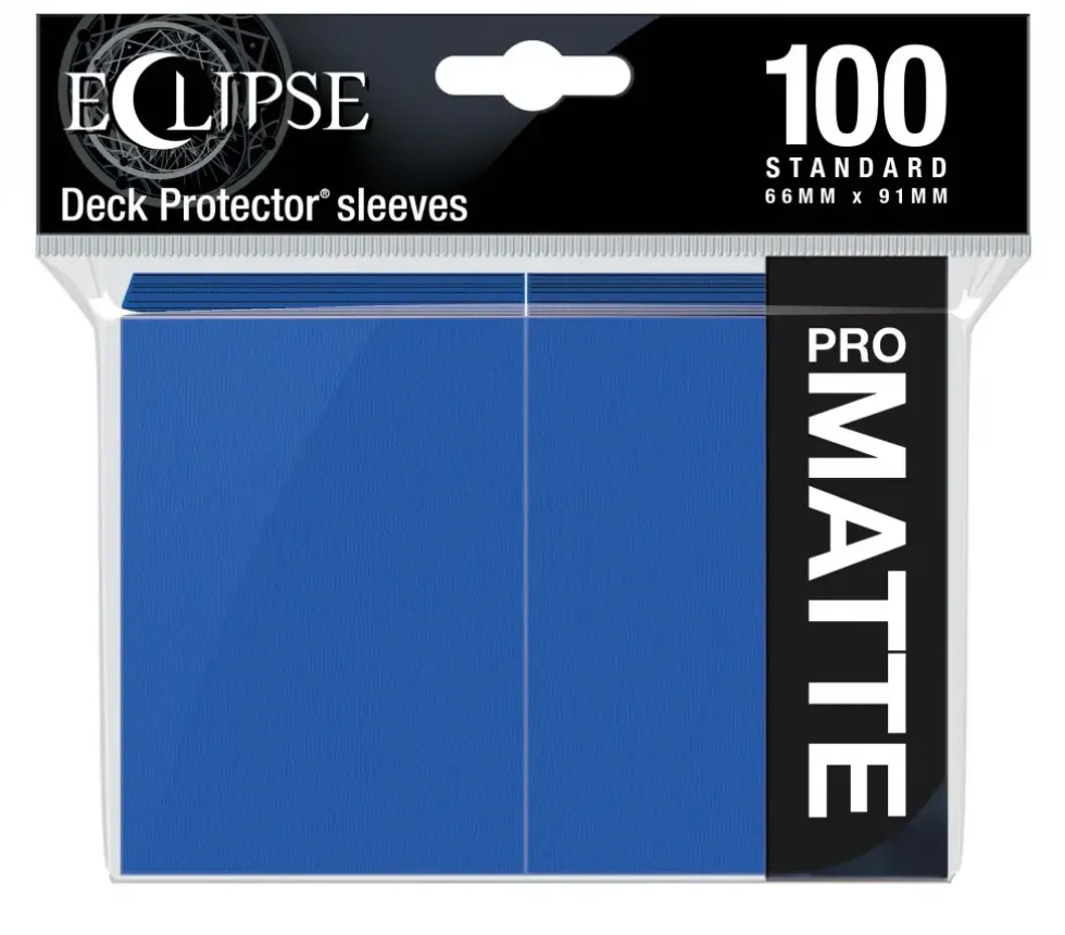 Ultra Pro: Eclipse Matte Standard Sleeves: Pacific Blue (66 x 91 mm) - 100 st