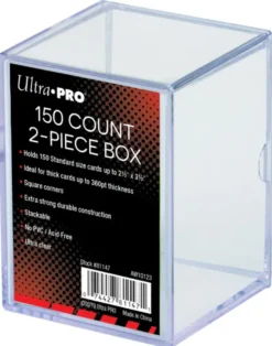 Ultra Pro: 2-Piece 150 Count Clear Card Storage Box