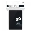 Ultra Pro: PRO-Gloss 60ct Small Deck Protector sleeves: Black (62 x 89 mm)
