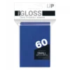 Ultra Pro: PRO-Gloss 60ct Small Deck Protector sleeves: Blue (62 x 89 mm)