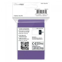 Ultra Pro: PRO-Gloss 60ct Small Deck Protector sleeves: Purple (62 x 89 mm)