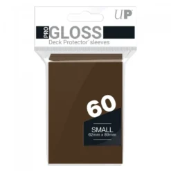 Ultra Pro: PRO-Gloss 60ct Small Deck Protector sleeves: Brown (62 x 89 mm)
