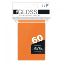 Ultra Pro: PRO-Gloss 60ct Small Deck Protector sleeves: Orange (62 x 89 mm)