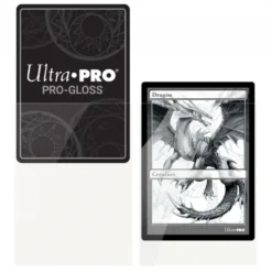 Ultra Pro: PRO-Gloss 50ct Standard Deck Protector sleeves: Clear (66 x 91 mm)