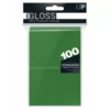 Ultra Pro: PRO-Gloss 100ct Standard Deck Protector sleeves: Green (66 x 91 mm)