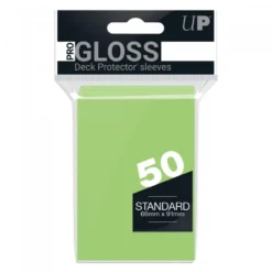 Ultra Pro: PRO-Gloss 50ct Standard Deck Protector sleeves: Lime Green (66 x 91 mm)