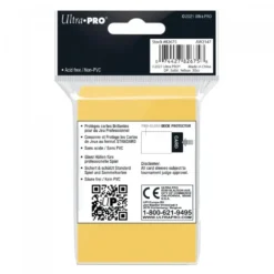 Ultra Pro: PRO-Gloss 50ct Standard Deck Protector sleeves: Yellow (66 x 91 mm)