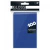 Ultra Pro: PRO-Gloss 100ct Standard Deck Protector sleeves: Blue (66 x 91 mm)