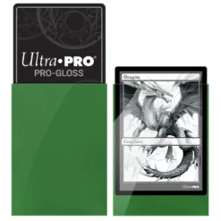 Ultra Pro: PRO-Gloss 50ct Standard Deck Protector sleeves: Green (66 x 91 mm)
