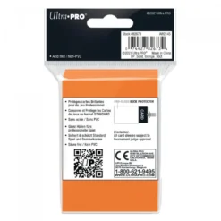 Ultra Pro: PRO-Gloss 50ct Standard Deck Protector sleeves: Orange (66 x 91 mm)