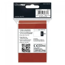 Ultra Pro: PRO-Gloss 50ct Standard Deck Protector sleeves: Red (66 x 91 mm)