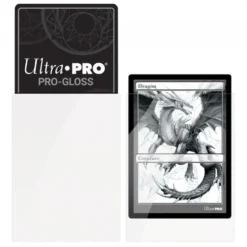Ultra Pro: PRO-Gloss 50ct Standard Deck Protector sleeves: White (66 x 91 mm)