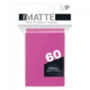 Ultra Pro: PRO-Matte 60ct Small Deck Protector sleeves: Bright Pink (62 x 89 mm)