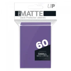 Ultra Pro: PRO-Matte 60ct Small Deck Protector sleeves: Purple (62 x 89 mm)