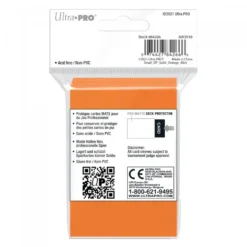 Ultra Pro: PRO-Matte 60ct Small Deck Protector sleeves: Orange (62 x 89 mm)