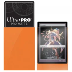Ultra Pro: PRO-Matte 60ct Small Deck Protector sleeves: Orange (62 x 89 mm)