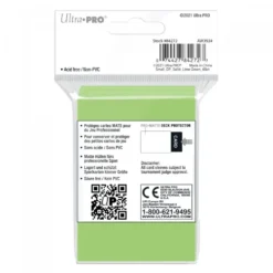 Ultra Pro: PRO-Matte 60ct Small Deck Protector sleeves: Lime Green (62 x 89 mm)
