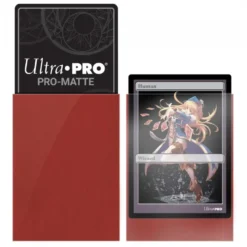 Ultra Pro: PRO-Matte 60ct Small Deck Protector sleeves: Red (62 x 89 mm)