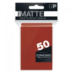 Ultra Pro: PRO-Matte 50ct Standard Deck Protector sleeves: Red (66 x 91 mm)