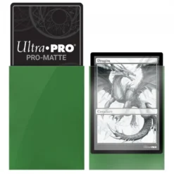 Ultra Pro: PRO-Matte 50ct Standard Deck Protector sleeves: Green (66 x 91 mm)