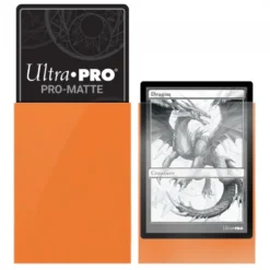 Ultra Pro: PRO-Matte 50ct Standard Deck Protector sleeves: Orange (66 x 91 mm)