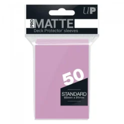 Ultra Pro: PRO-Matte 50ct Standard Deck Protector sleeves: Pink (66 x 91 mm)