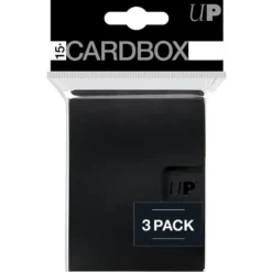 Ultra Pro: PRO 15+ Pack Boxes - Black (3-Pack)