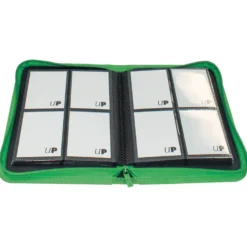 Ultra Pro: Vivid 4-Pocket Zippered PRO-Binder - Green (160)