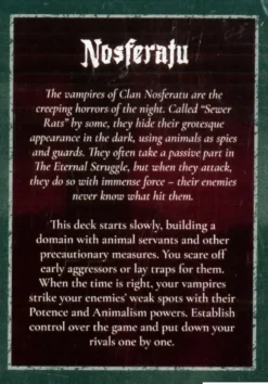 Vampire: The Eternal Struggle TCG (5th Edition) - Nosferatu