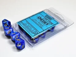 Vortex - Blue/Gold - d10, 10 st