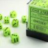 Vortex - Bright Green/Black - d6, 36 st (12 mm, prickar)