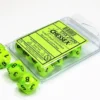 Vortex - Bright Green/Black - d10, 10 st