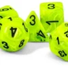 Vortex - Bright Green/Black - Mega-hedral Dice Set