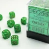 Vortex - Green/Gold - d6, 36 st (12 mm, prickar)