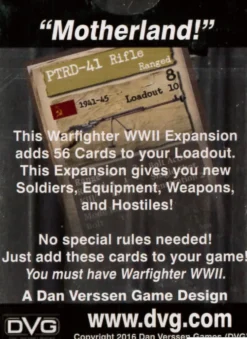 Warfighter: WWII Expansion #9 - Russia #1! (Exp.)