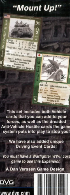 Warfighter: WWII Expansion #36 - Vehicle Pack #1