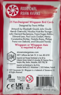 Wingspan: Fan-Designed Bird Cards - Additional Asian Avians (ENG) (Exp.)