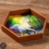 Wooden Dice Tray: Anne Stokes - Chase the Rainbow