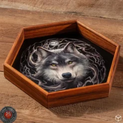 Wooden Dice Tray: Anne Stokes - Night Forest